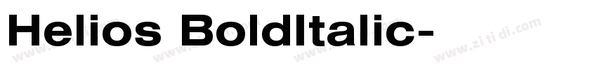Helios BoldItalic字体转换